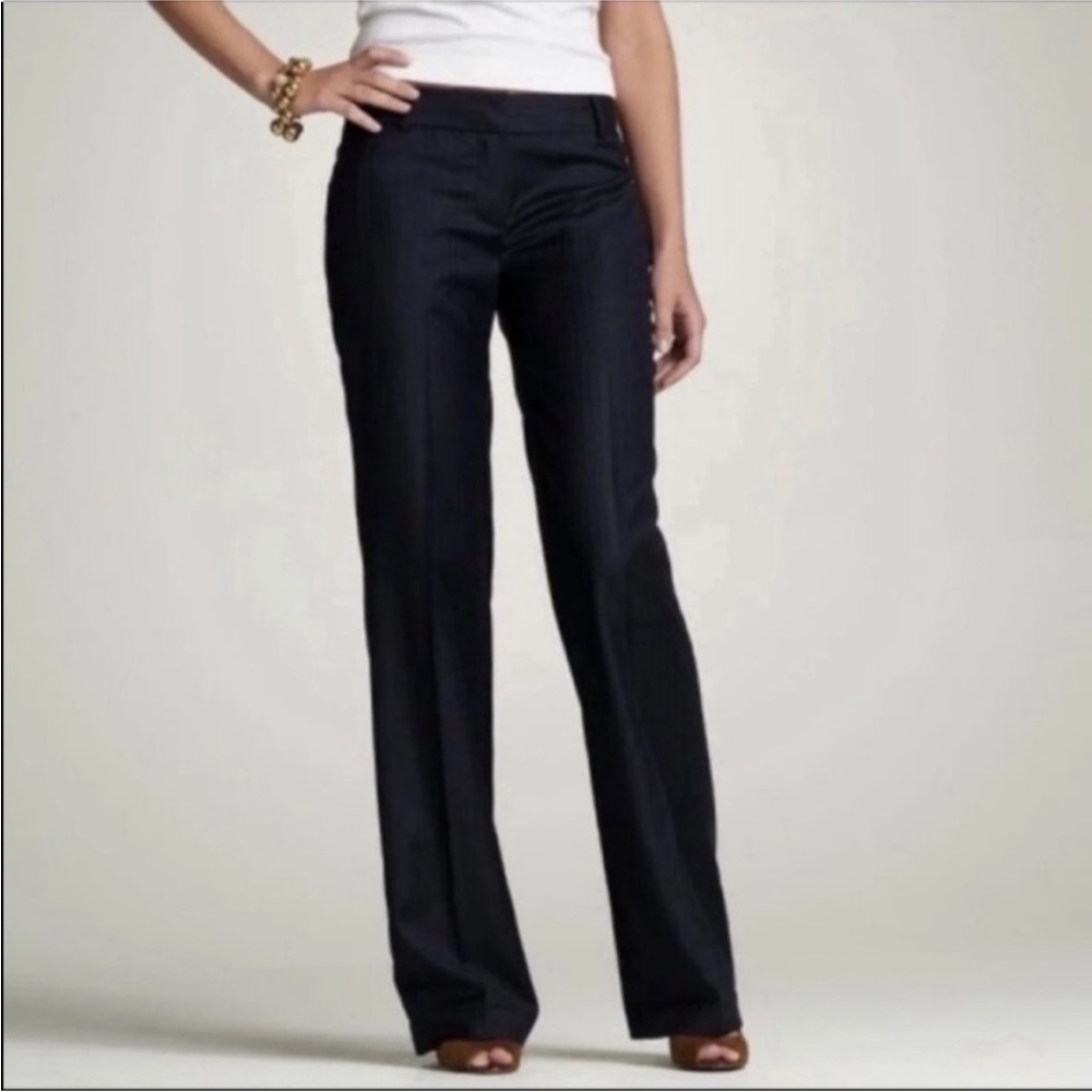 💕 J. Crew Black Super 120s Wool Size 6 City Fit Pants